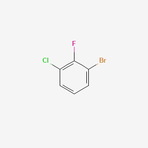 Chemical structure of 1-Bromo-3-chloro-2-fluorobenzene