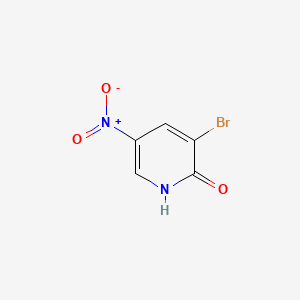Chemical structure of 3-Bromo-2-hydroxy-5-nitropyridine