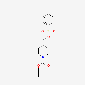 Chemical structure of 1-Boc-4-(p-toluenesulfonyloxymethyl)piperidine