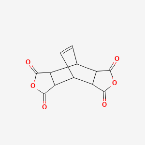 Chemical structure of Bicyclo[2.2.2]oct-7-ene-2,3,5,6-tetracarboxylic dianhydride