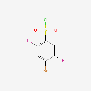 Chemical structure of 4-Bromo-2,5-difluorobenzenesulfonyl chloride