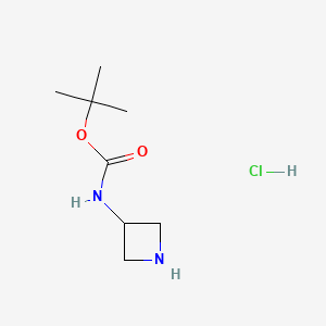 Chemical structure of 3-(Boc-amino)azetidine hydrochloride