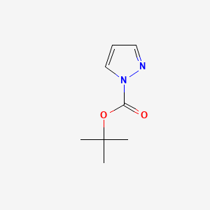 Chemical structure of 1-Boc-pyrazole