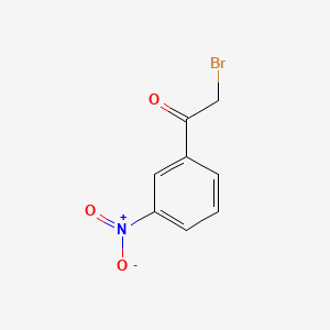 Chemical structure of 2-Bromo-3′-nitroacetophenone