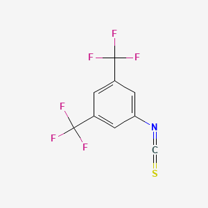 Chemical structure of 3,5-Bis(trifluoromethyl)phenyl isothiocyanate