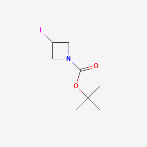 Chemical structure of 1-Boc-3-Iodoazetidine