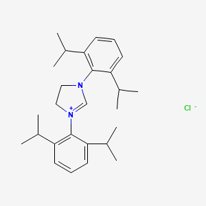 Chemical structure of 1,3-Bis-(2,6-diisopropylphenyl)imidazolinium chloride