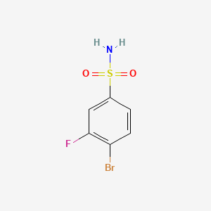 Chemical structure of 4-Bromo-3-fluorobenzenesulfonamide