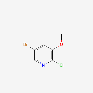 Chemical structure of 5-Bromo-2-chloro-3-methoxypyridine