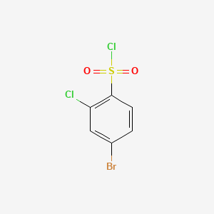 Chemical structure of 4-Bromo-2-chlorobenzenesulfonyl chloride