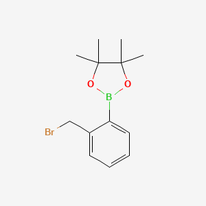 Chemical structure of 2-Bromomethylphenylboronic acid pinacol ester