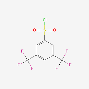 Chemical structure of 3,5-Bis(trifluoromethyl)benzenesulfonyl chloride