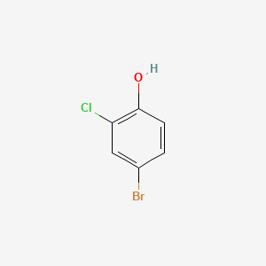 Chemical structure of 4-Bromo-2-chlorophenol