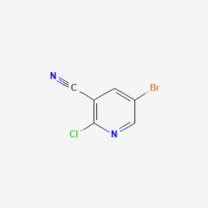 Chemical structure of 5-Bromo-2-chloronicotinonitrile
