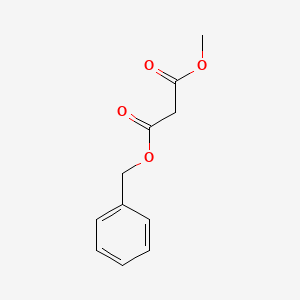 Chemical structure of Benzyl methyl malonate