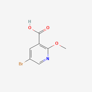 Chemical structure of 5-Bromo-2-methoxypyridine-3-carboxylic acid