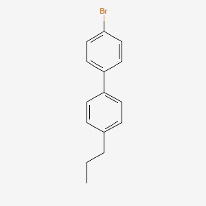 Chemical structure of 4-Bromo-4'-propylbiphenyl