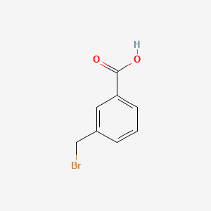Chemical structure of 3-(Bromomethyl)benzoic acid