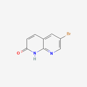 Chemical structure of 6-Bromo-1,8-naphthyridin-2(1H)-one