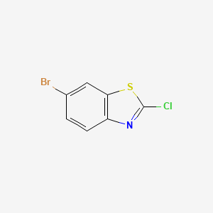 Chemical structure of 6-Bromo-2-chlorobenzothiazole