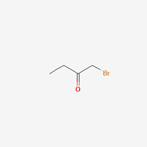 Chemical structure of 1-Bromo-2-butanone,with calcium carbonate stabilizer