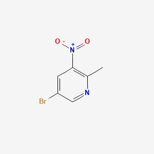 Chemical structure of 5-Bromo-2-methyl-3-nitropyridine
