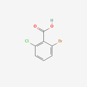 Chemical structure of 2-Bromo-6-chlorobenzoic acid
