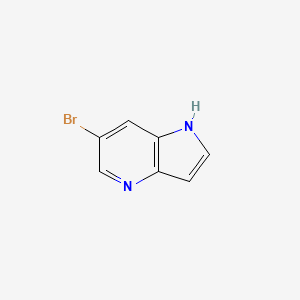 Chemical structure of 6-Bromo-1H-pyrrolo[3,2-b]pyridine