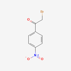 Chemical structure of 2-Bromo-4′-nitroacetophenone