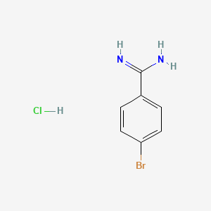 Chemical structure of 4-Bromobenzamidine Hydrochloride
