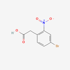 Chemical structure of 4-Bromo-2-nitrophenylacetic acid