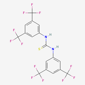 Chemical structure of 1,3-Bis[3,5-bis(trifluoromethyl)phenyl]thiourea