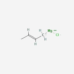 Chemical structure of 2-Butenylmagnesium chloride