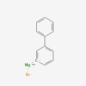 Chemical structure of 3-Biphenylmagnesium bromide