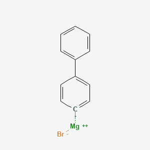 Chemical structure of 4-Biphenylmagnesium bromide
