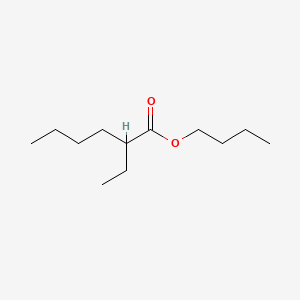 Chemical structure of Butyl 2-Ethylhexanoate