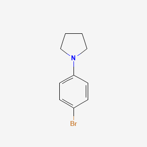 Chemical structure of 1-(4-Bromophenyl)pyrrolidine