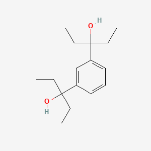Chemical structure of 1,3-Bis(3-hydroxy-3-pentyl)benzene