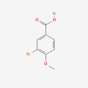 Chemical structure of 3-Bromo-4-methoxybenzoic Acid