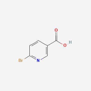 Chemical structure of 6-Bromonicotinic Acid