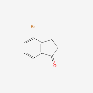 Chemical structure of 4-Bromo-2-methyl-1-indanone