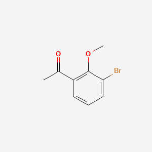Chemical structure of 3'-Bromo-2'-methoxyacetophenone