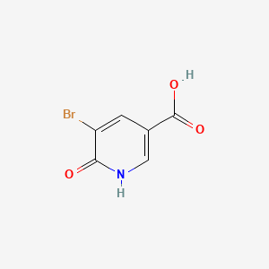 Chemical structure of 5-Bromo-6-hydroxynicotinic Acid