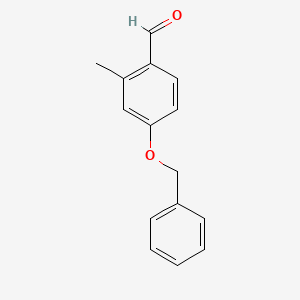 Chemical structure of 4-Benzyloxy-2-methylbenzaldehyde