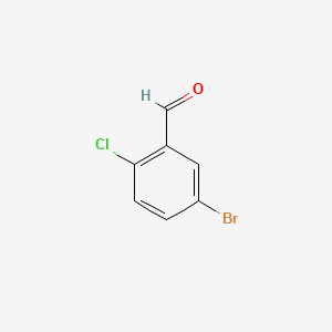 Chemical structure of 5-Bromo-2-chlorobenzaldehyde