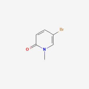 Chemical structure of 5-Bromo-1-methylpyridin-2(1H)-one