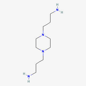 Chemical structure of 1,4-Bis(3-aminopropyl)piperazine