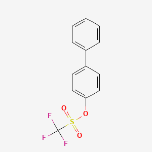 Chemical structure of 4-Biphenylyl Trifluoromethanesulfonate