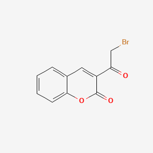 Chemical structure of 3-(Bromoacetyl)coumarin