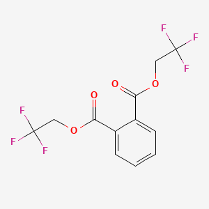 Chemical structure of Bis(2,2,2-trifluoroethyl) Phthalate [Standard for Phthalate GLC Determination]
